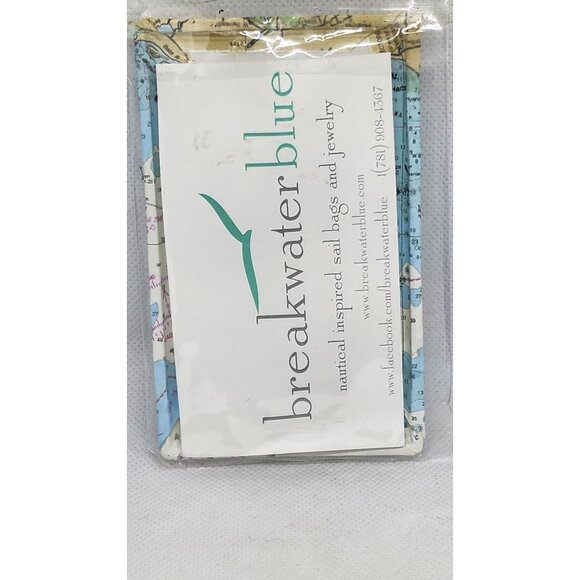 Nautical Chart Fabric-Covered Light Switch Plate By Breakwater Blue - Picture 4 of 10